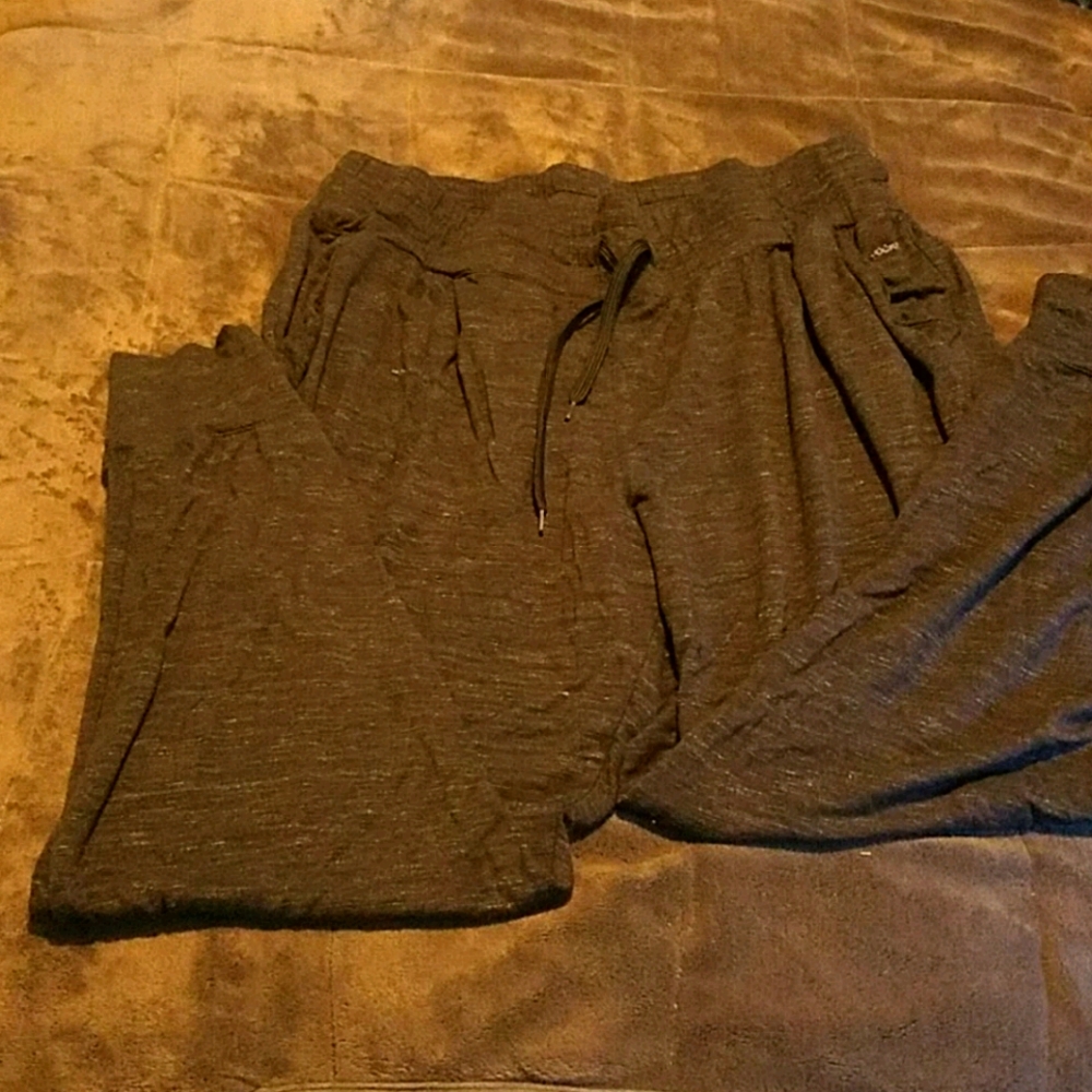 Grey drawstring jockey brand leggings